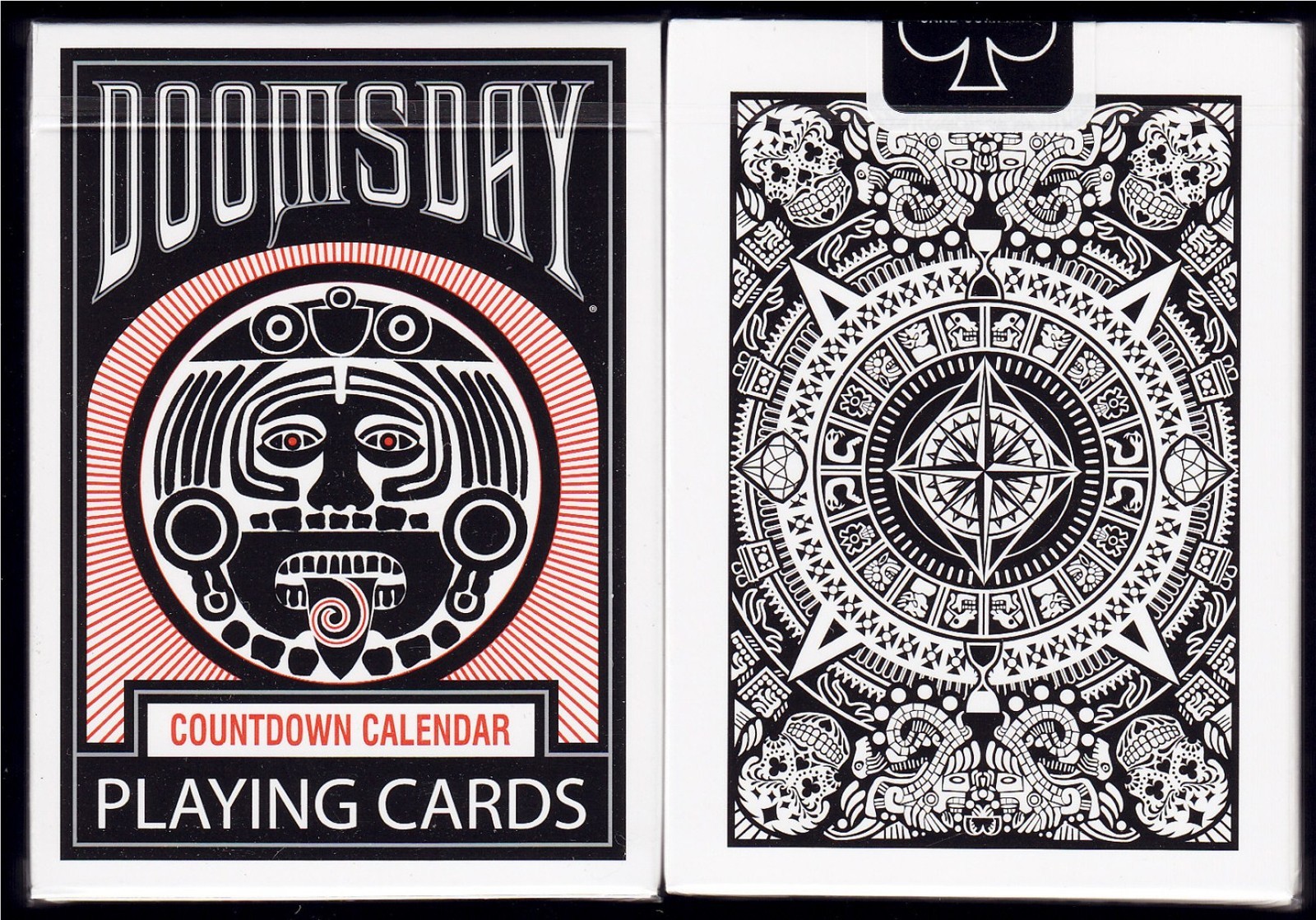 Doomsday Deck Blood Red by Diamond Jim Tyler playing cards Aztec end of world 