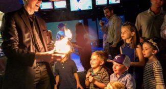Diamond Jim working as a magician for hire in DFW